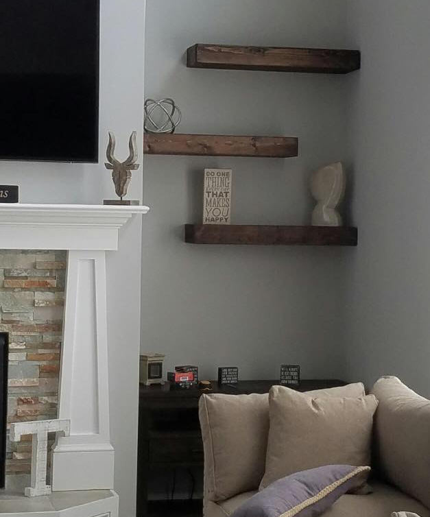 Large Floating Shelves For Accent Wall, Accent Wall Shelves