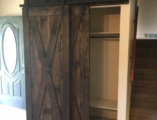 Double Bypass Barn Doors with X Design